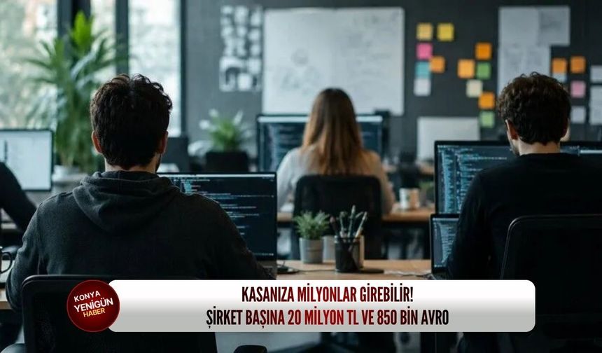 Şirketinizin kasasına milyonlar girebilir! Şirket başına 20 milyon TL ve 850 bin avro!