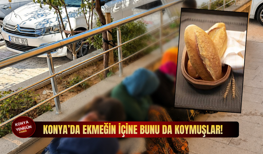Konya’da ekmeğin içinden çıkanlar, ‘bu kadarı da olmaz’ dedirtti