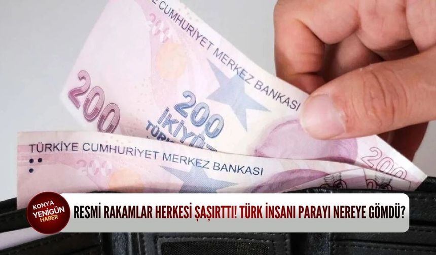 Resmi rakamlar herkesi şaşırttı! Türk insanı parayı oraya gömdü