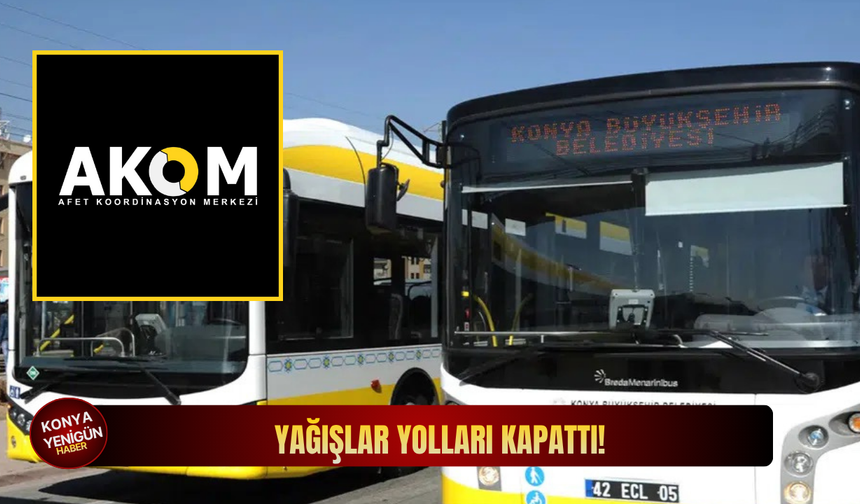 Yağışlar yolları kapattı!
