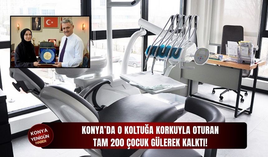 Konya’da o koltuğa korkuyla oturan çocuklar gülerek kalktı!