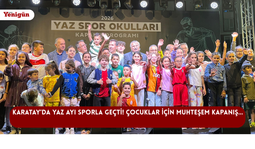 Karatay’da yaz ayı sporla geçti! Çocuklar için muhteşem kapanış…