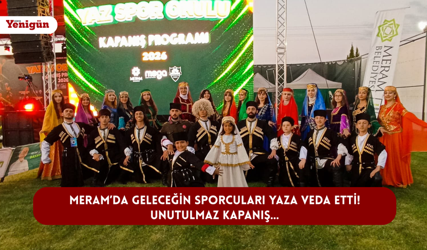 Meram’da geleceğin sporcuları yaza veda etti! Unutulmaz kapanış…