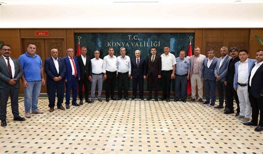 Konya Valisi İbrahim Akın muhtarlarla masaya oturdu!