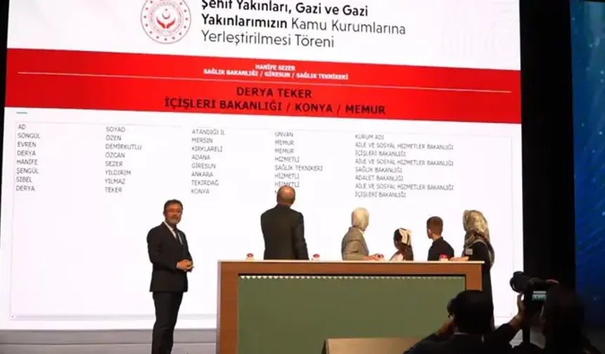 Devletten vefa borcu: 571 şehit yakını ve gazi kamuda göreve başlıyor!