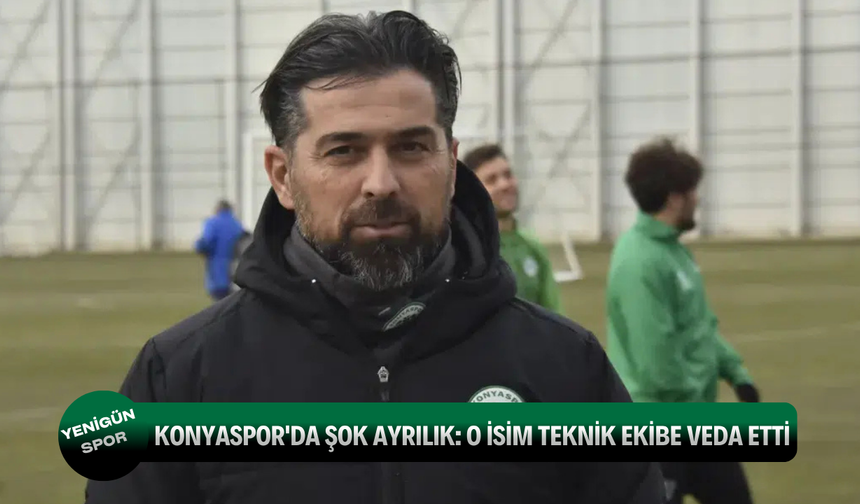 Konyaspor'da şok ayrılık: O isim teknik ekibe veda etti