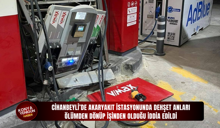 Cihanbeyli’de akaryakıt istasyonunda dehşet anları: Ölümden dönüp işinden olduğu iddia edildi