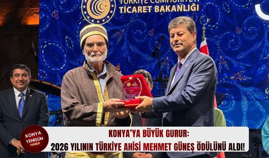 2026 Yılının Türkiye Ahisi Mehmet Güneş ödülünü aldı!