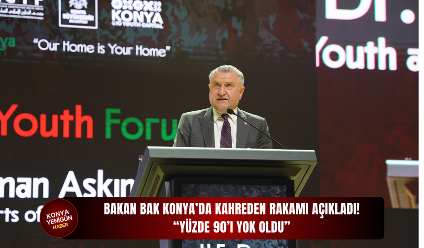 Bakan Bak Konya’da kahreden rakamı açıkladı! “Yüzde 90’ı yok oldu”