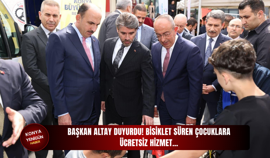 Başkan Altay duyurdu! Bisiklet süren çocuklara ücretsiz hizmet…