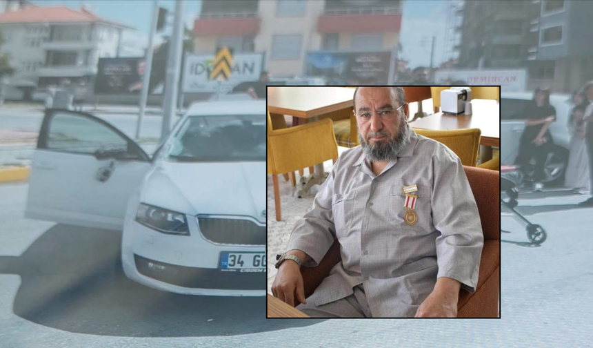 Konya'da trafik kazasında gaziye araba çarptı