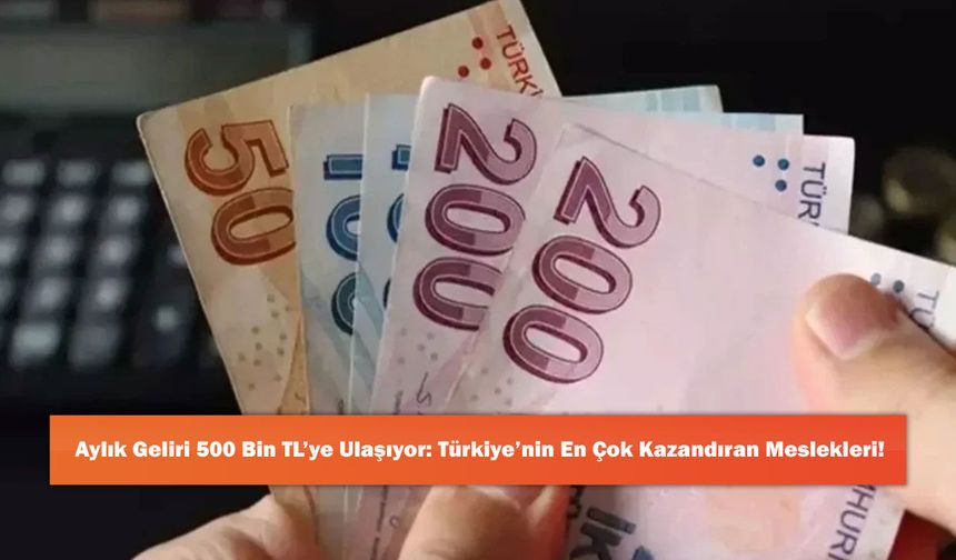 Aylık Geliri 500 Bin TL’ye Ulaşıyor: Türkiye’nin En Çok Kazandıran Meslekleri!