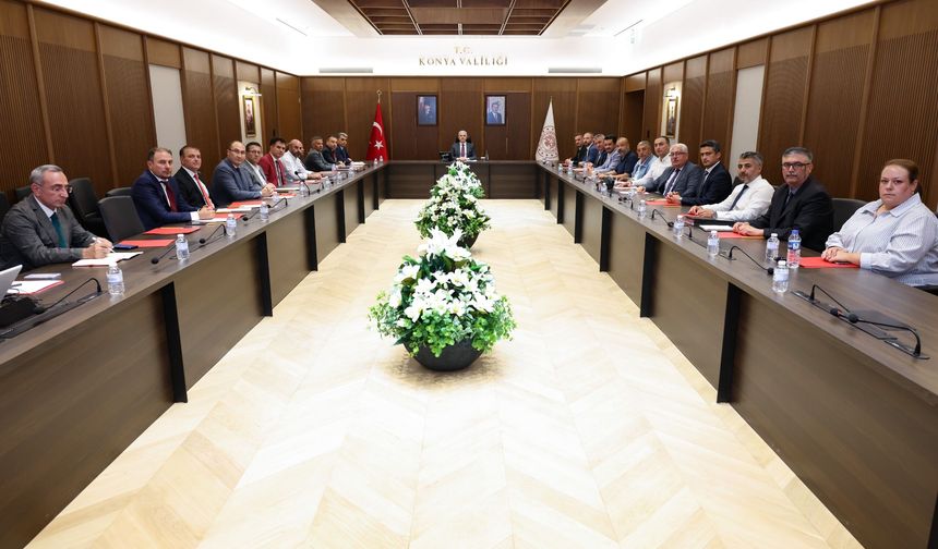 Konya turizmi için Vali İbrahim Akın başkanlığında toplandılar!
