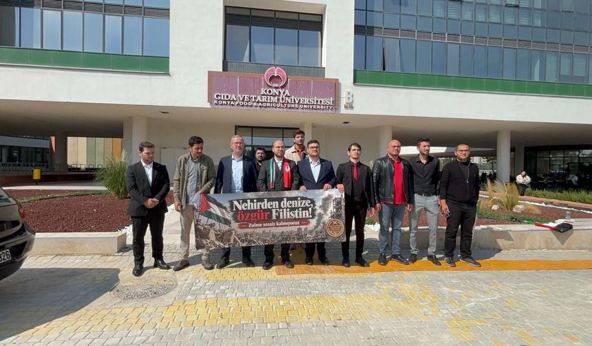 Konya gençliğinden Gazze için güçlü ses: Unutulan soykırım tekrarlanır!