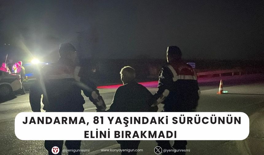 Karaman’da kaza sonrası yürekleri ısıtan görüntü! Jandarma, 81 yaşındaki sürücünün elini bırakmadı