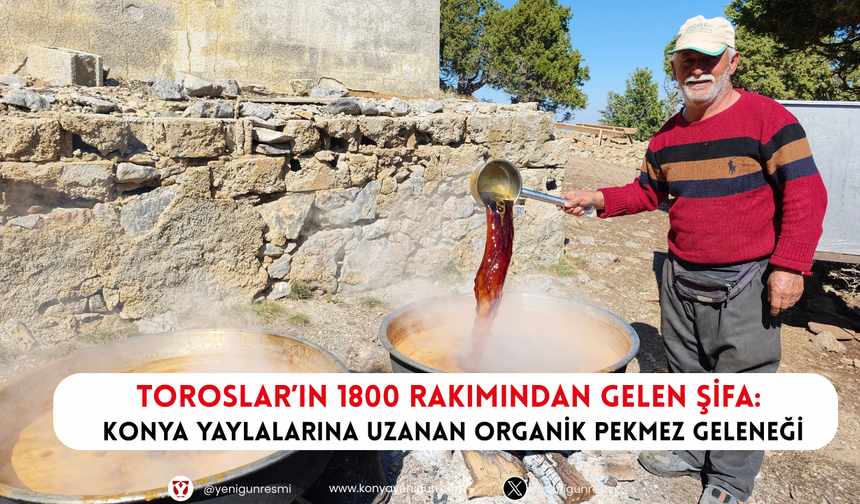 Toroslar’ın 1800 rakımından gelen şifa: Konya yaylalarına uzanan organik pekmez geleneği