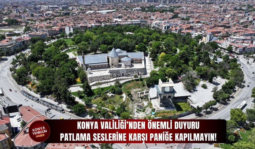 Patlama seslerine karşı paniğe kapılmayın!