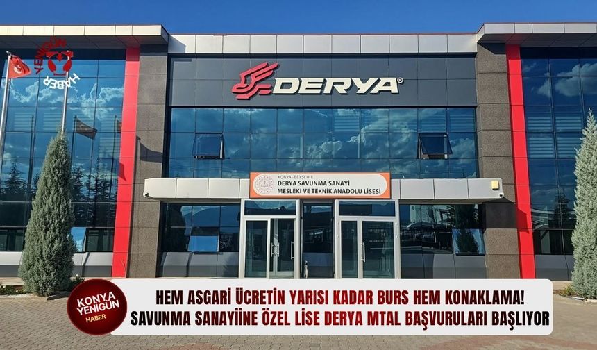 Savunma sanayiine özel lise Derya Savunma Sanayi MTAL başvuruları başlıyor