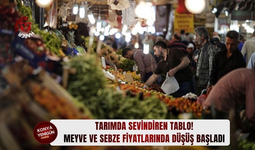 Meyve ve sebze fiyatlarında düşüş başladı