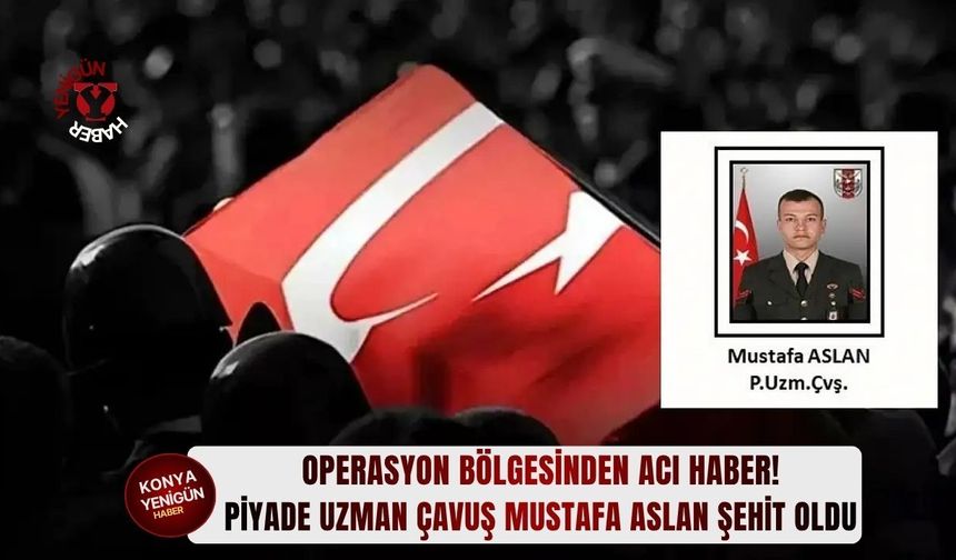 Piyade Uzman Çavuş Mustafa Aslan şehit oldu!