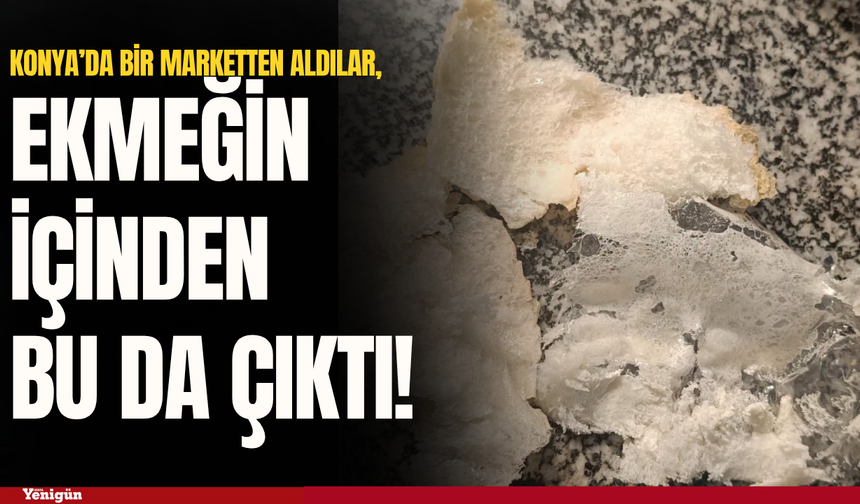 Konya'da ekmeğin içinden bu da çıktı!