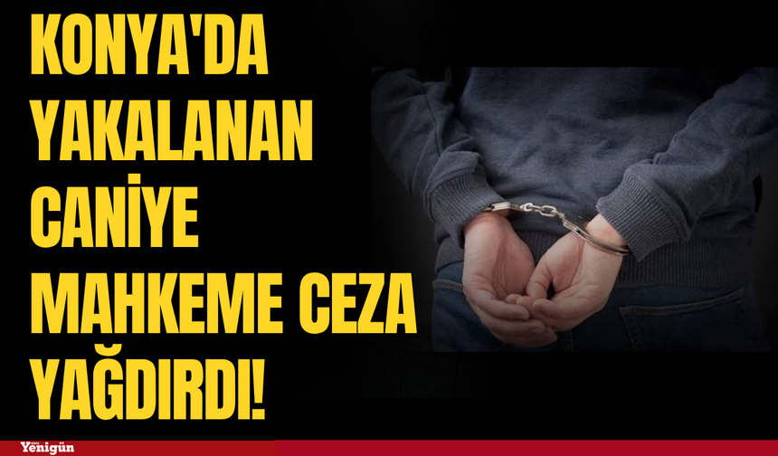 Konya'da yakalanan caniye mahkeme ceza yağdırdı