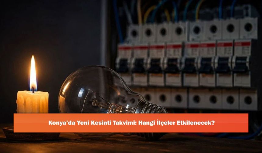 Konya’da Yeni Kesinti Takvimi: Hangi İlçeler Etkilenecek?