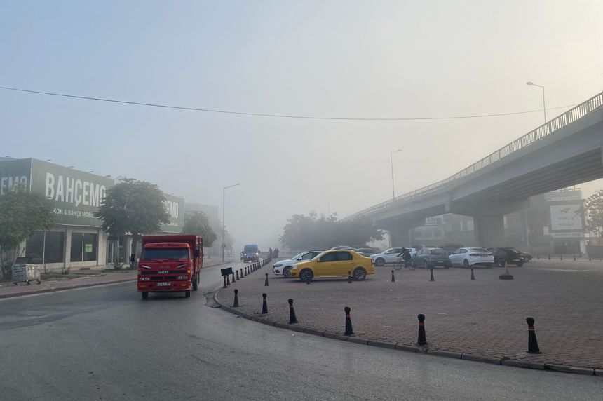 Konya'da sis etkili oluyor
