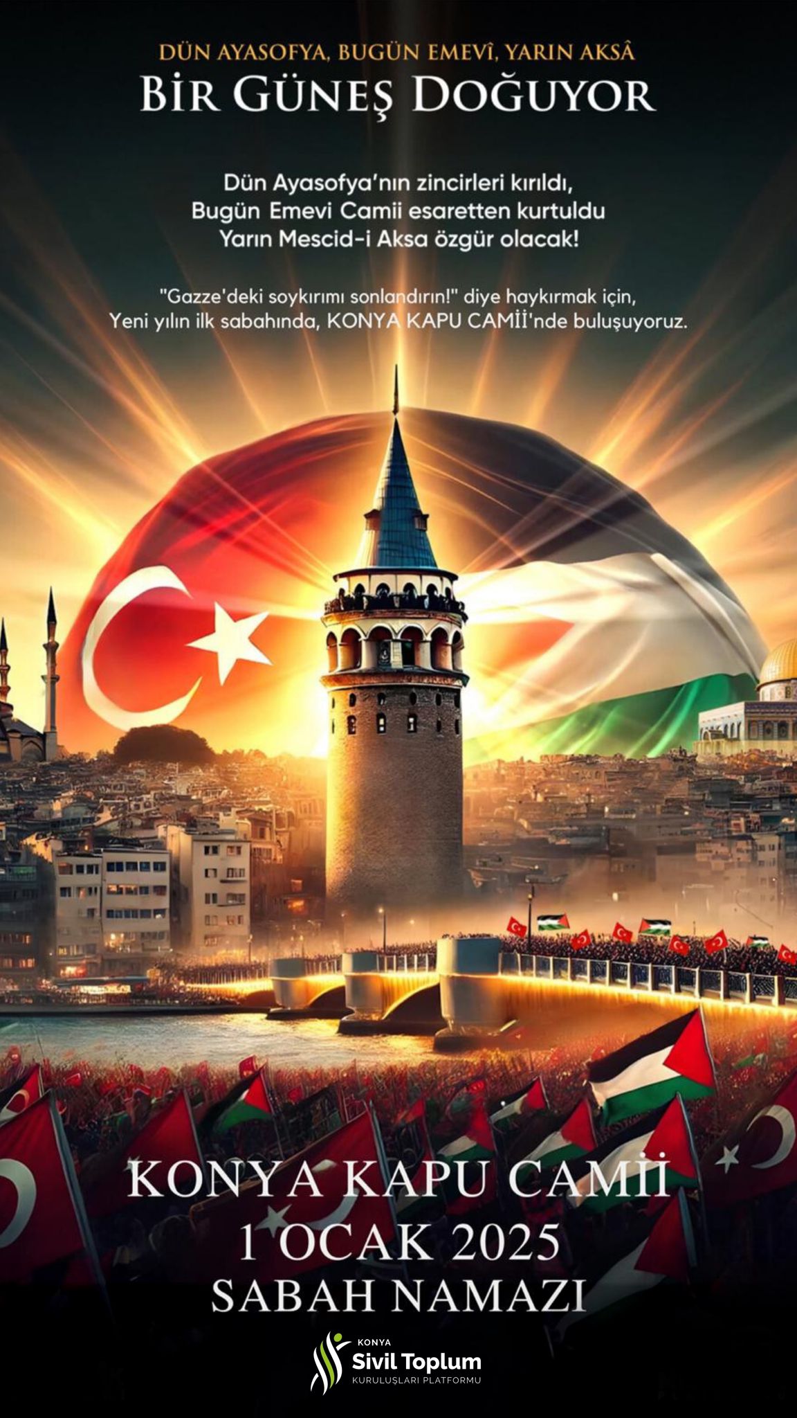 Konya Yeni Yilin Ilk Sabahinda Bulusma Noktasini Belirledi