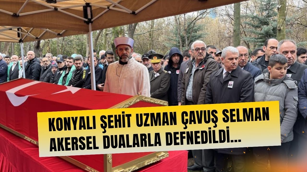 Konyalı şehit dualarla defnedildi