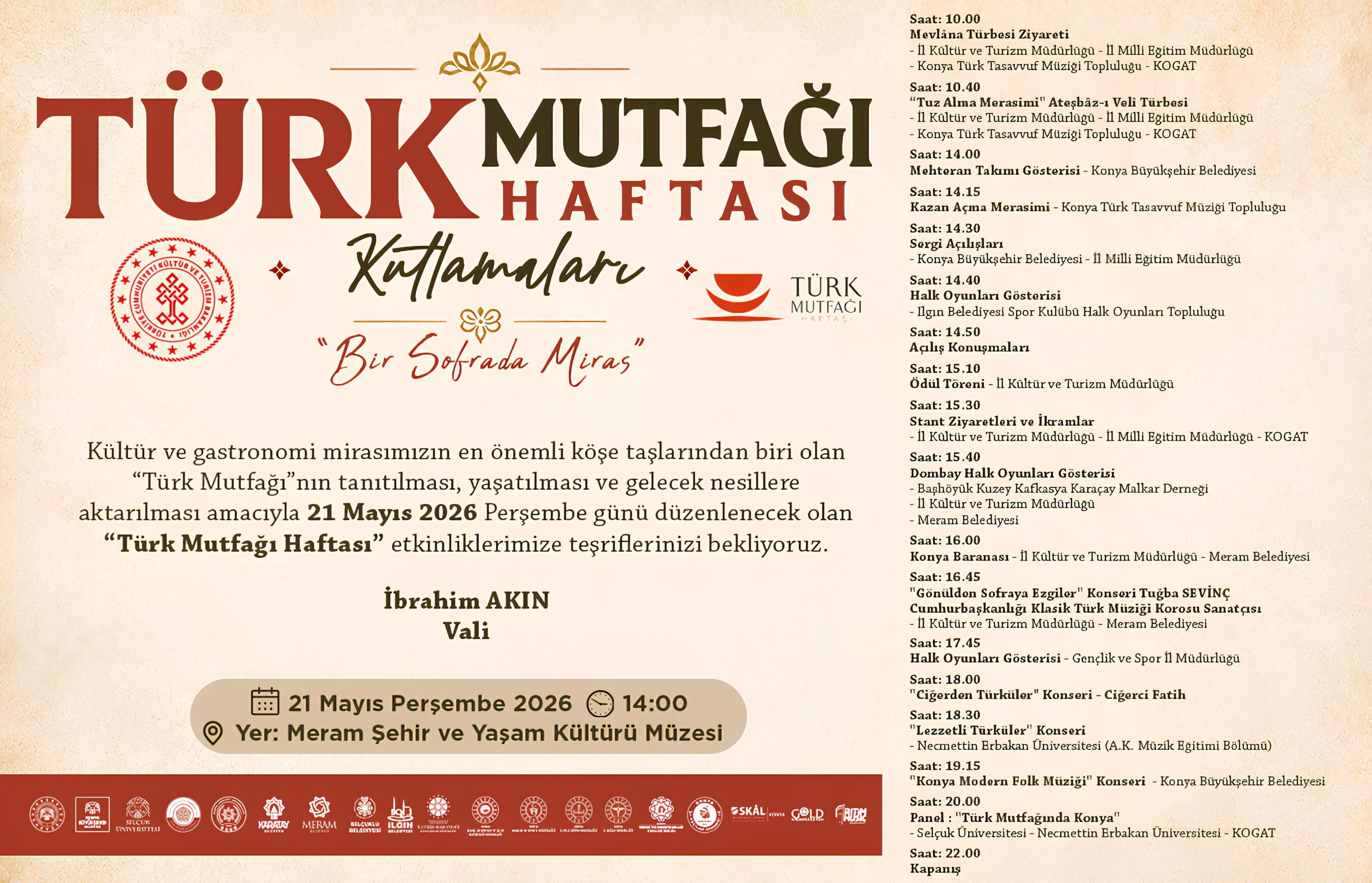 Anadolu’nun Lezzet Mirası Türk Mutfağı Haftası Konya’da Başlıyor (3)