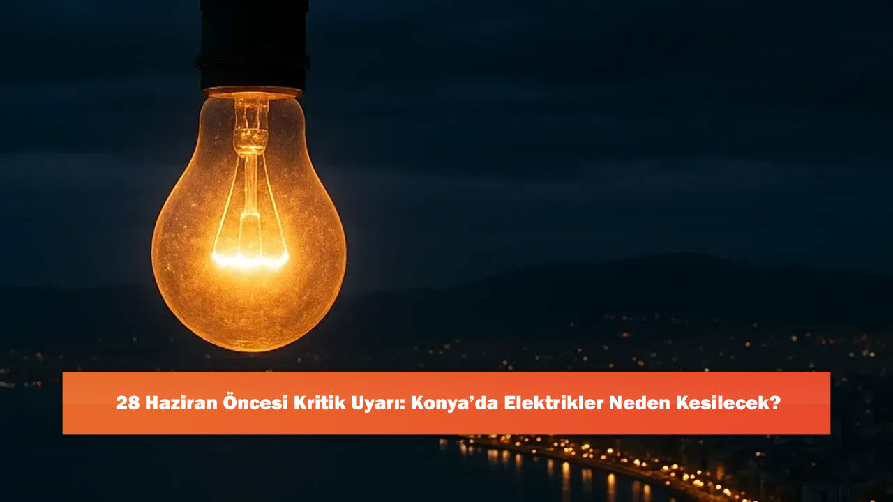 28 Haziran Öncesi Kritik Uyarı: Konya’da Elektrikler Neden Kesilecek?