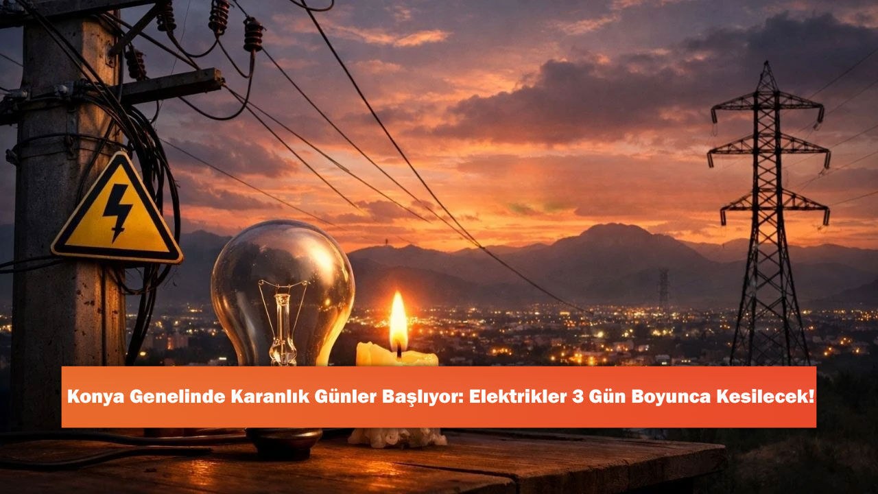 Konya Genelinde Karanlık Günler Başlıyor: Elektrikler 3 Gün Boyunca Kesilecek!