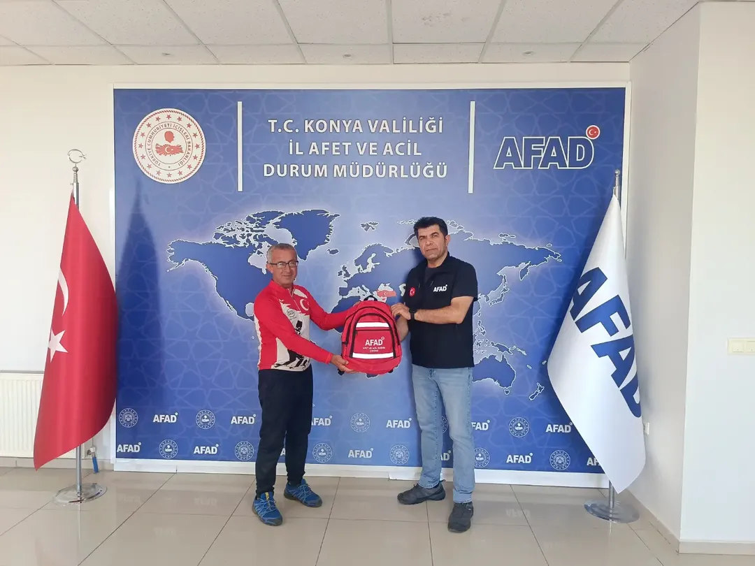 Konya Afad“Şehitlere Vefa Pedalı Bisiklet Turu” Kapsamında, 6 Şubat 2023 Kahramanmaraş Merkezli