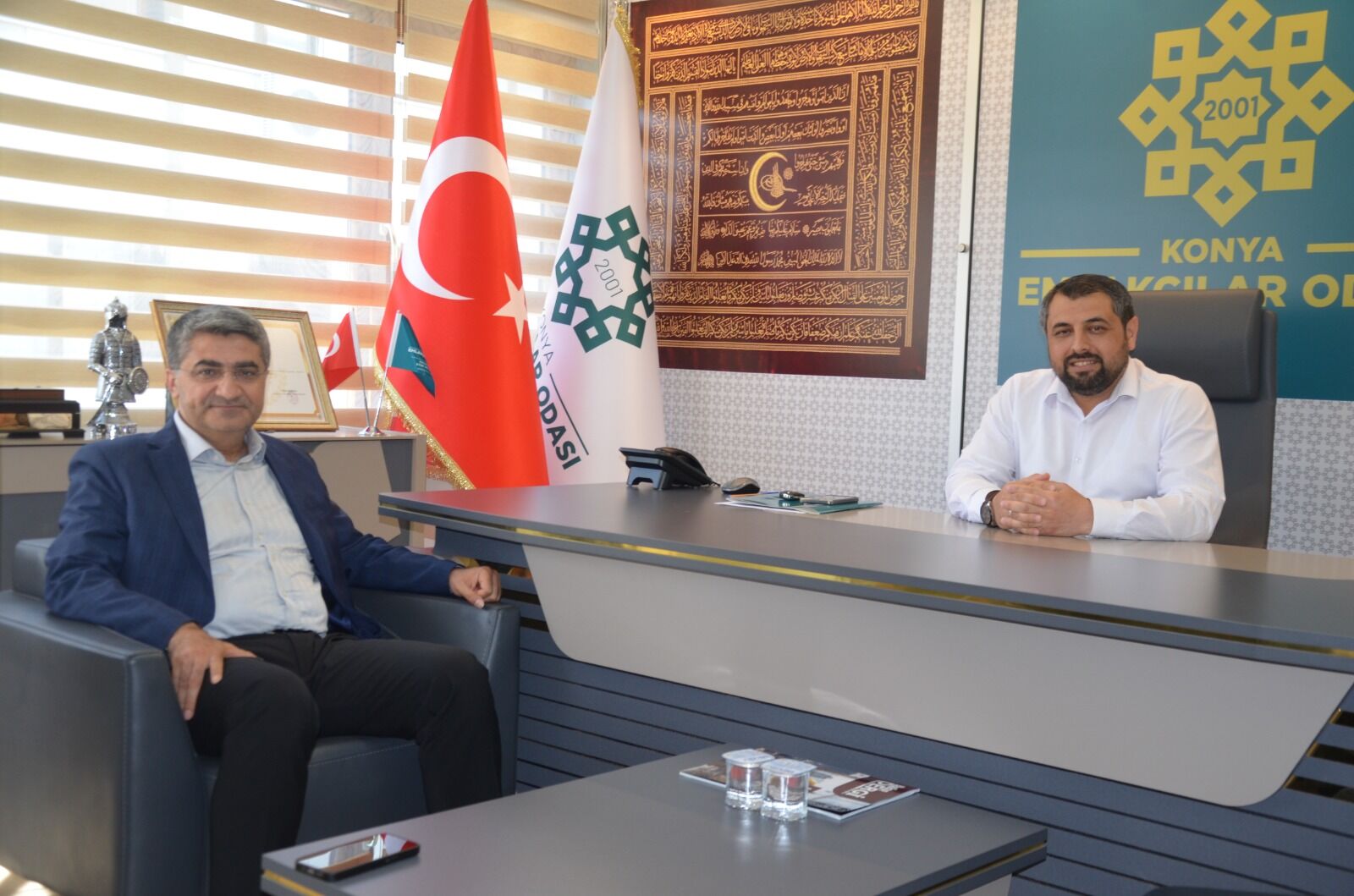 Konya Emlakçılar Odası Başkanı Abdullah Çiftci’ye Ziyaret Fotoları (1)