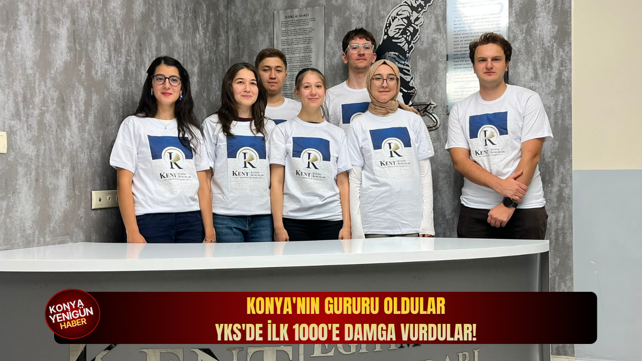Konya'nın gururu oldular: YKS'de ilk 1000'e damga vurdular!
