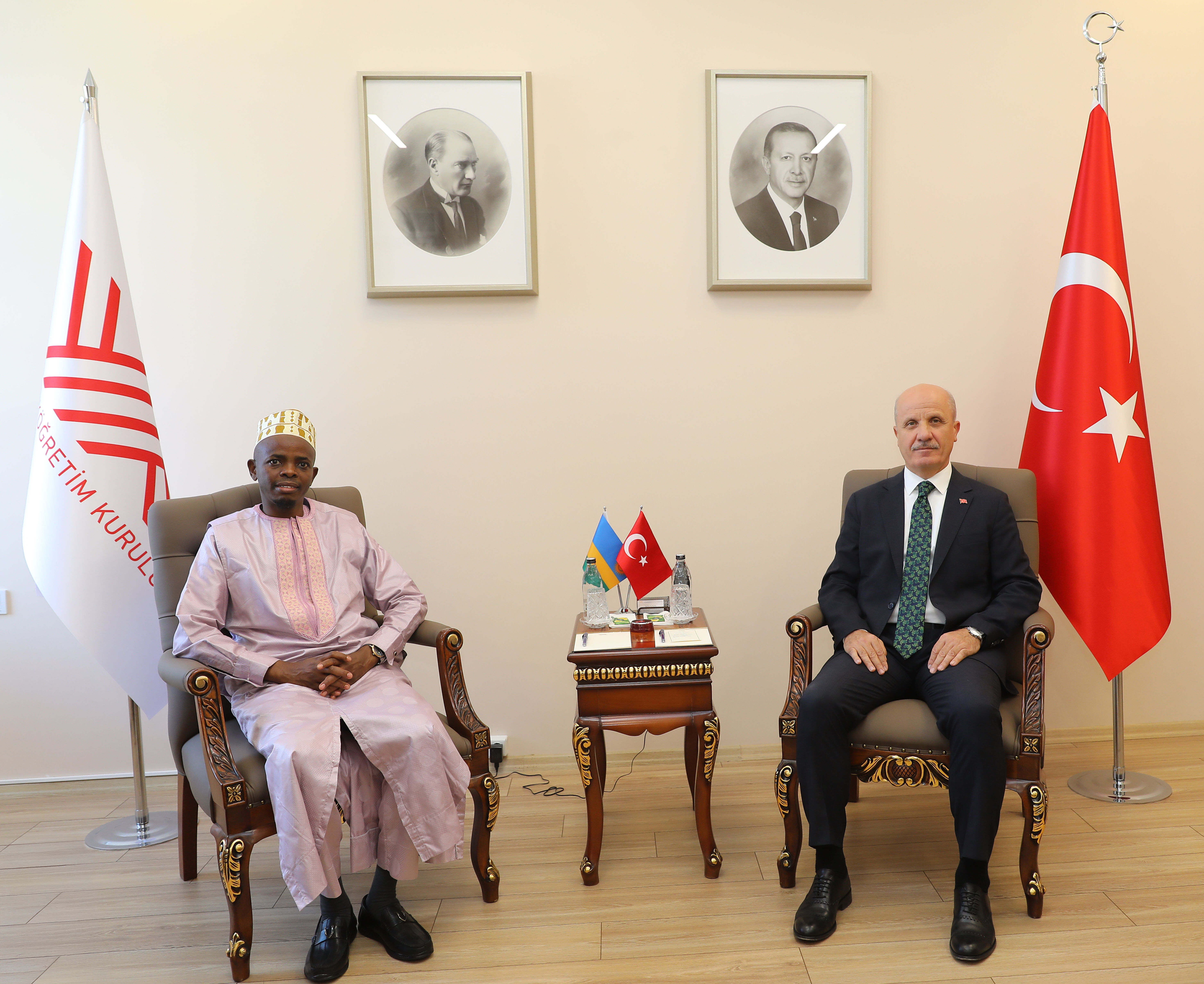 02 Yükseköğretim Kurulu Başkanı Özvar, Ruanda Müftüsü Şeyh Musa Sindayigaya’yı Ağırladı