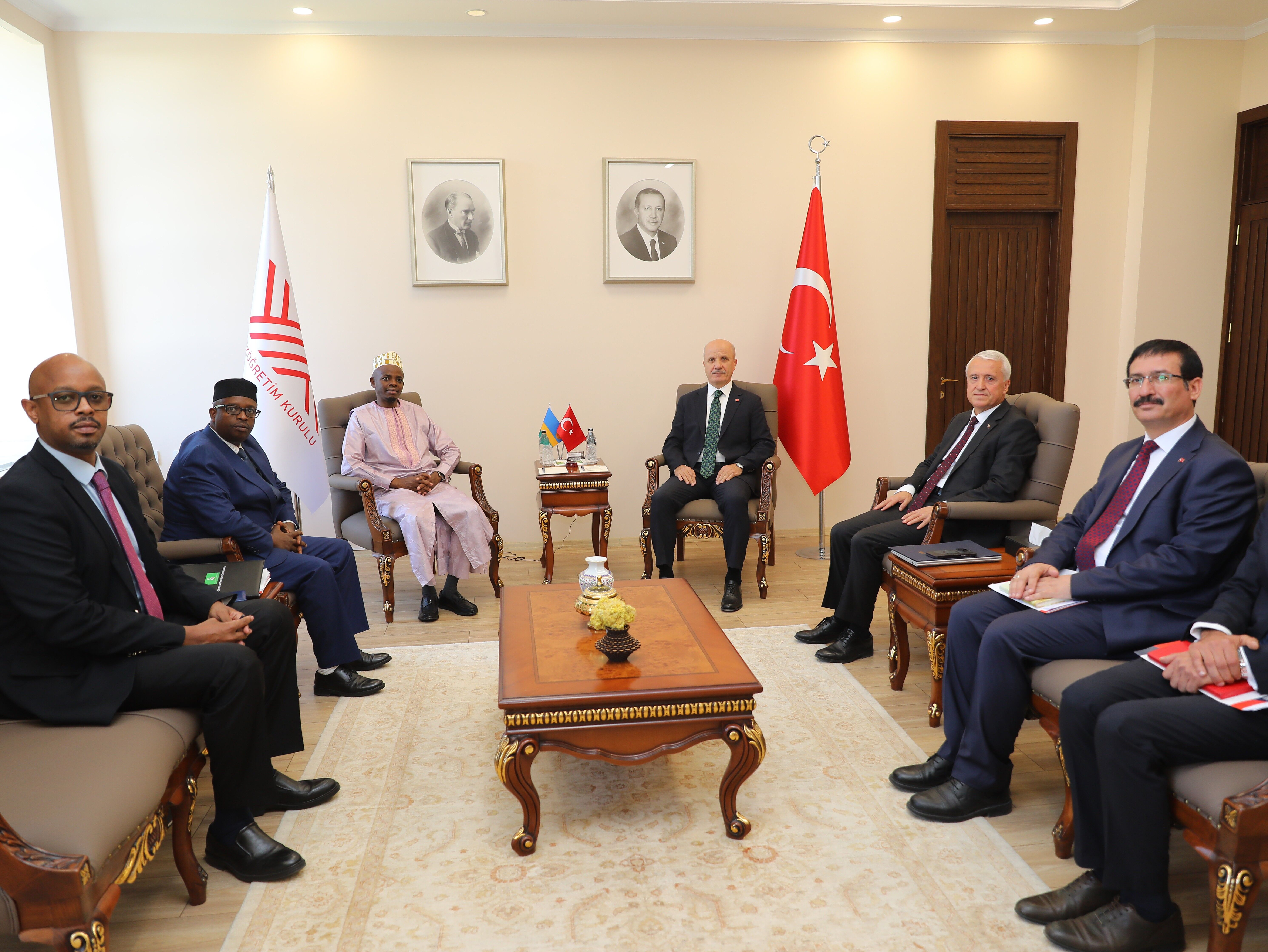 03 Yükseköğretim Kurulu Başkanı Özvar, Ruanda Müftüsü Şeyh Musa Sindayigaya’yı Ağırladı