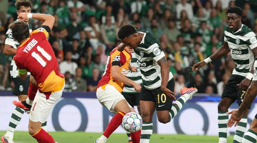 Galatasaray'dan Şampiyonlar Ligi'ne kötü başlangıç: Sporting deplasmanında 3-1'lik mağlubiyet