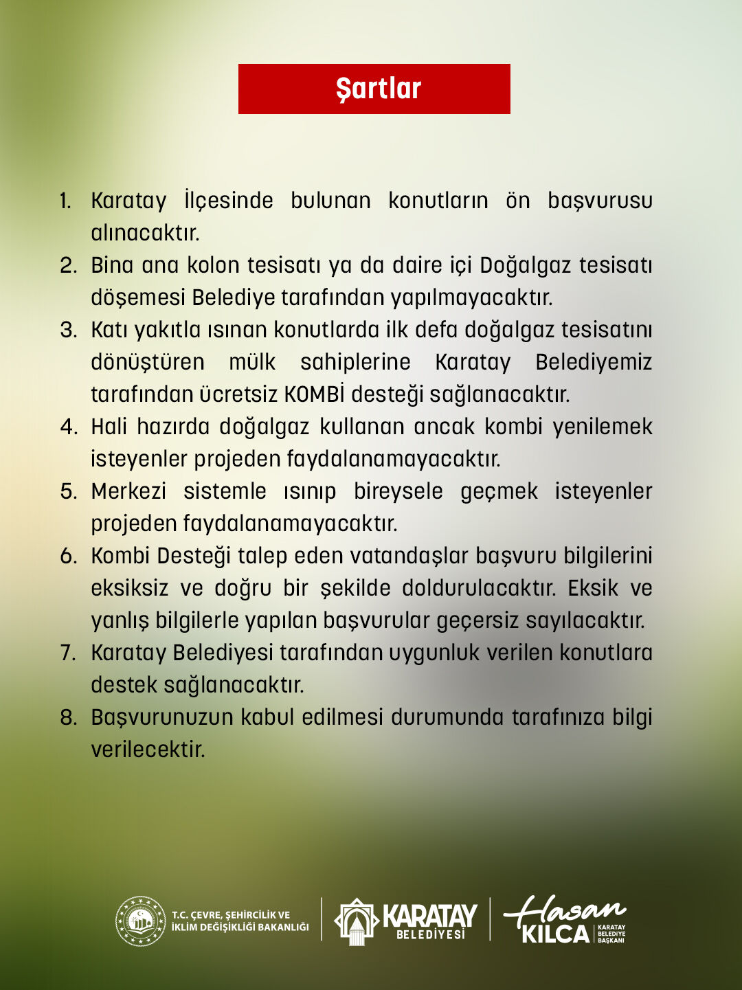 Karatay Beledi̇yesi̇nden Ücretsi̇z Kombi̇ Desteği̇ (3)