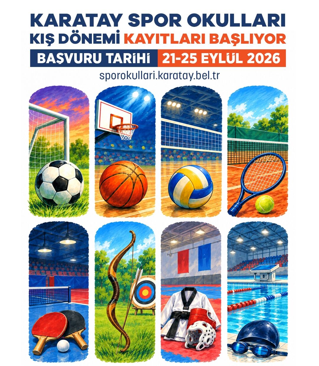 Karatay Kiş Spor Okullari’nda Kayitlar Başliyor