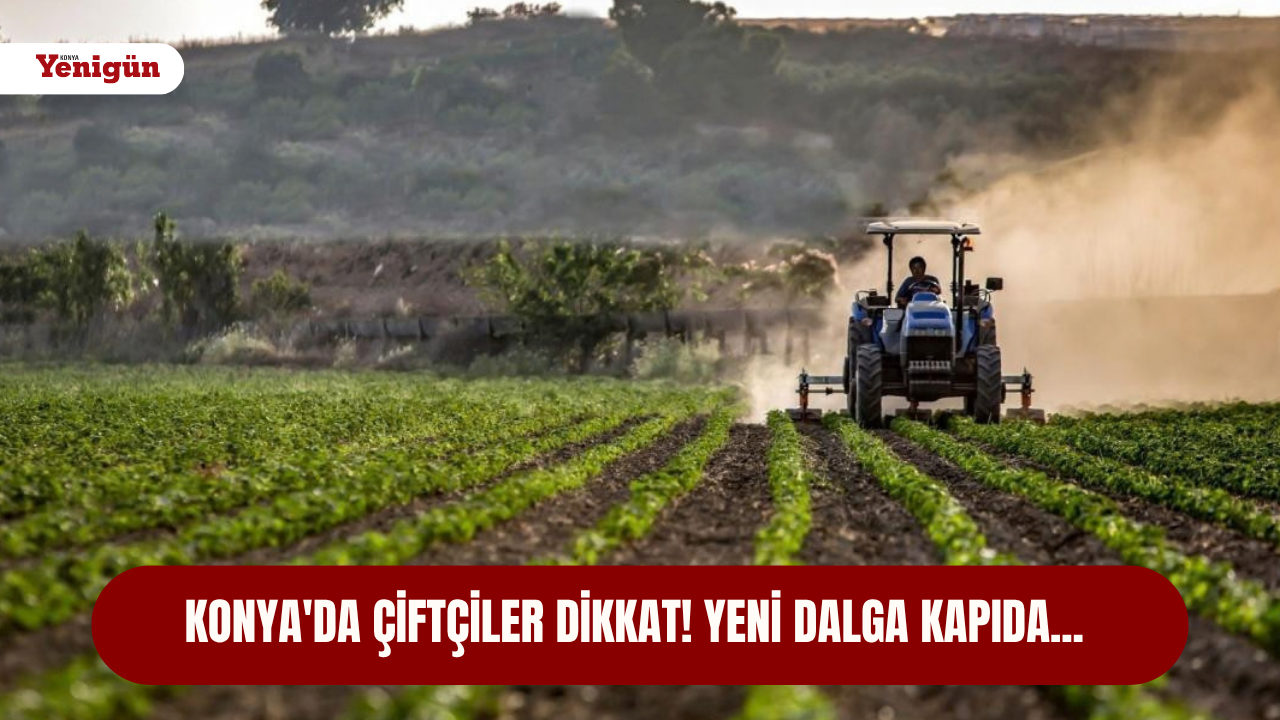 Konya'da çiftçiler dikkat! Yeni dalga kapıda...