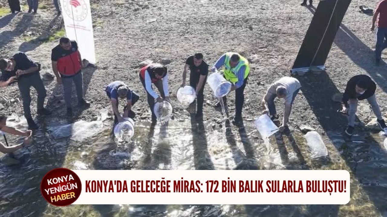 Konya'da geleceğe miras: 172 bin balık sularla buluştu!