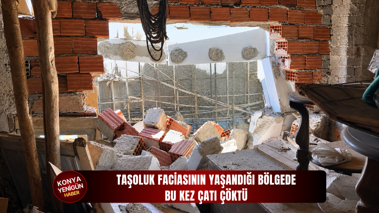Taşoluk faciasının yaşandığı bölgede bu kez çatı çöktü