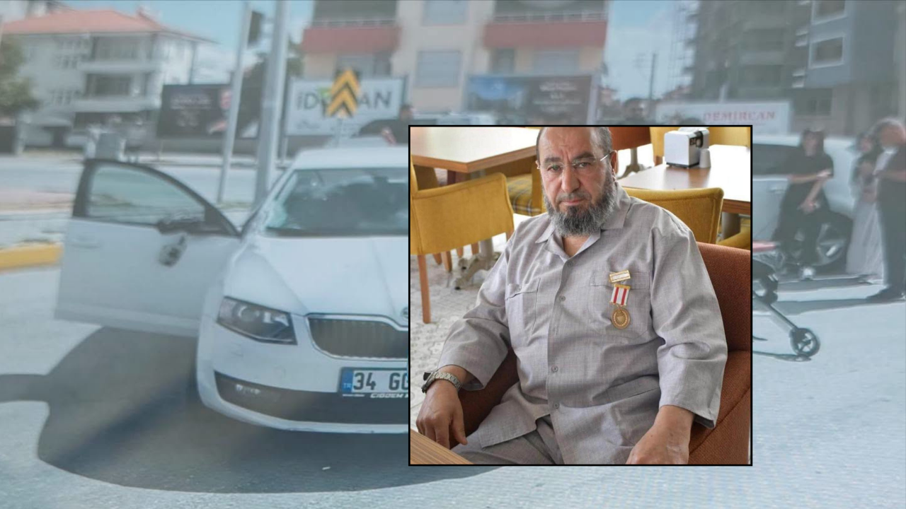 Konya'da trafik kazasında gaziye araba çarptı