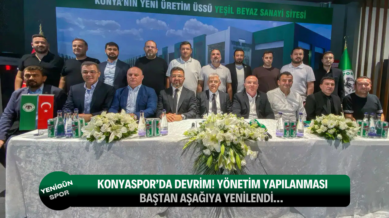 Konyaspor’da devrim! Yönetim yapılanması baştan aşağıya yenilendi…