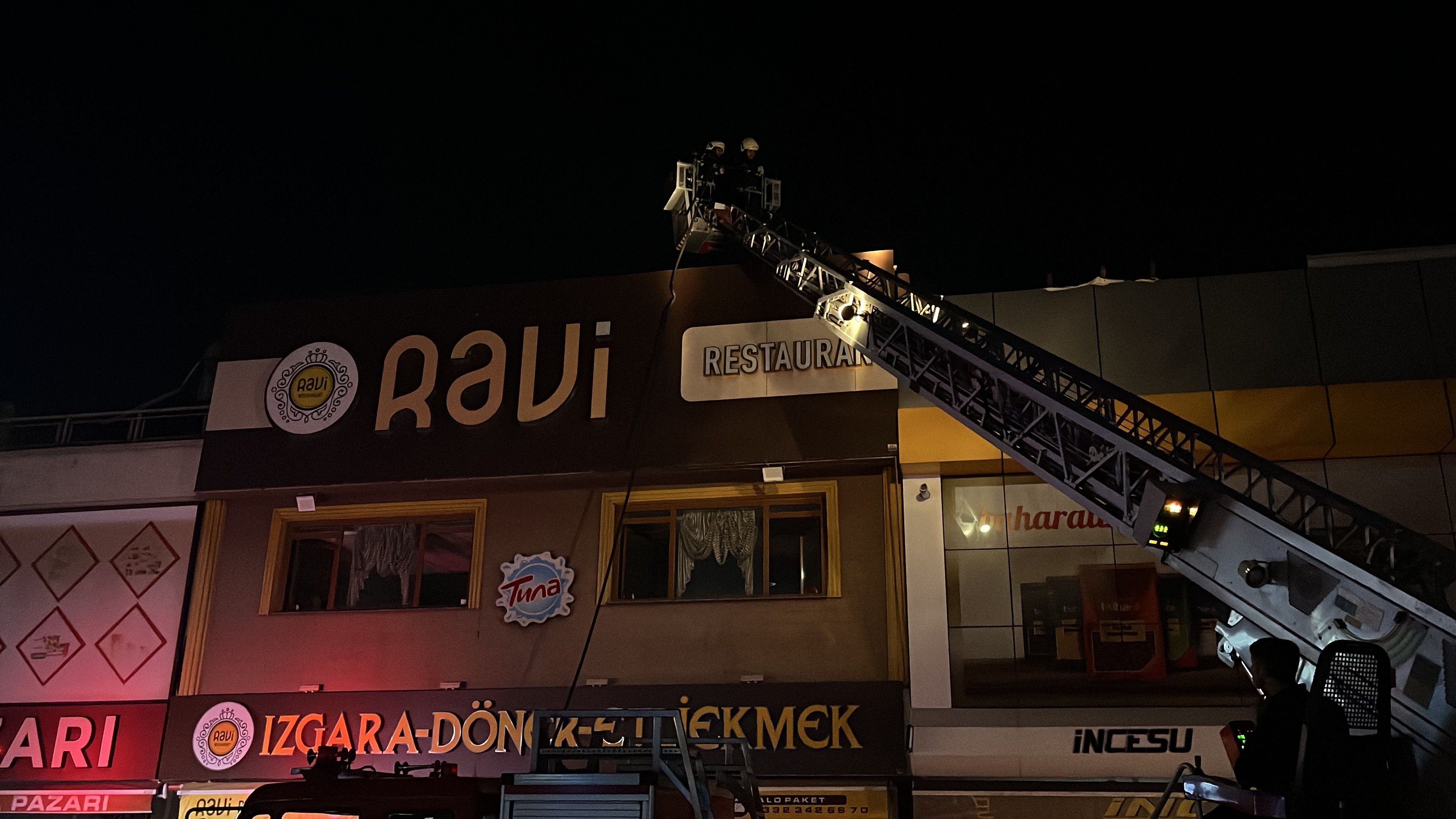 Karatay'da fırın bacasında yangın çıktı