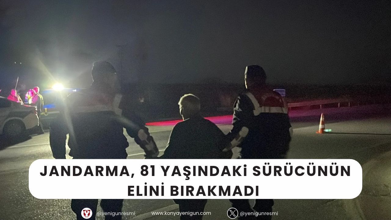 Karaman’da kaza sonrası yürekleri ısıtan görüntü! Jandarma, 81 yaşındaki sürücünün elini bırakmadı