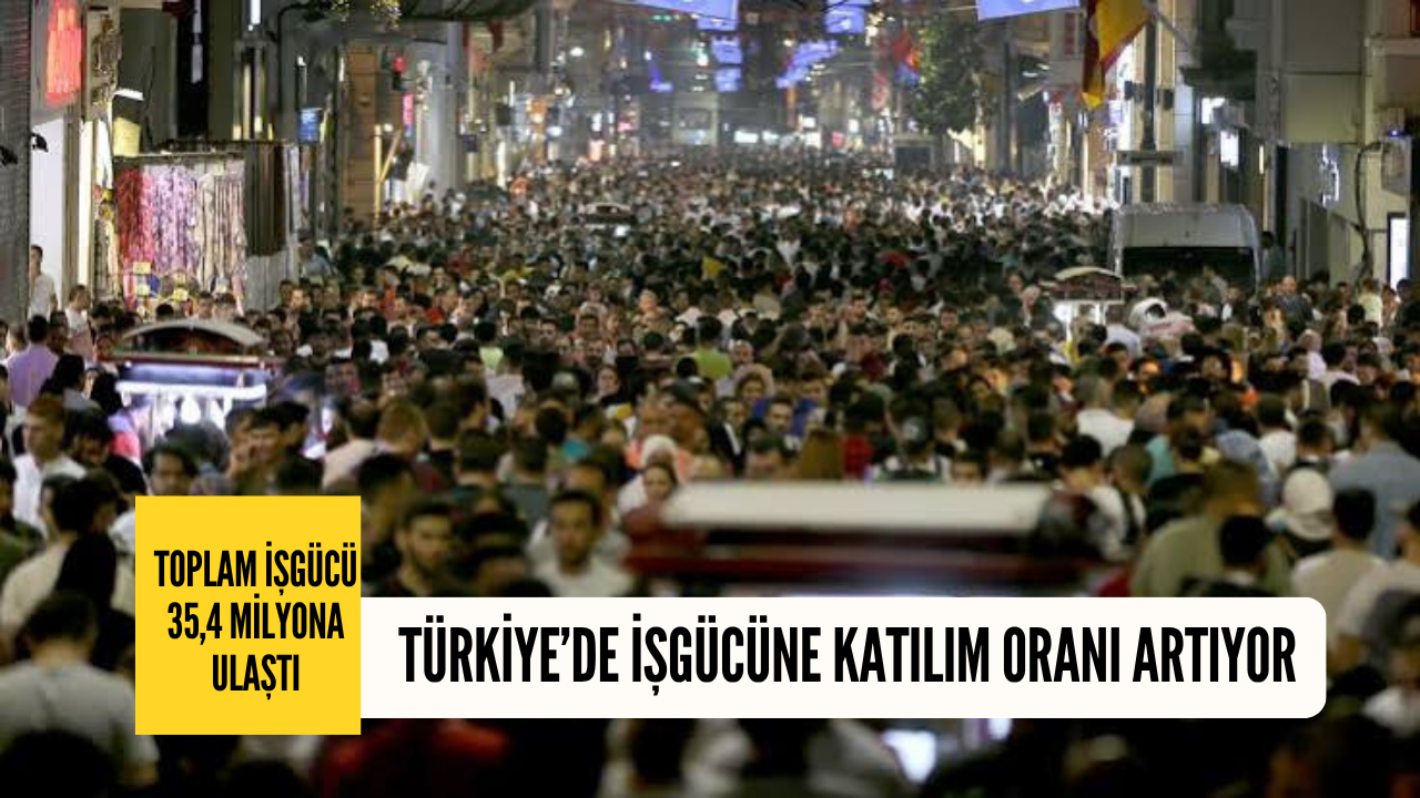 İşgücüne katılım artıyor: Eylül ayında toplam işgücü 35,4 milyon insana ulaştı!