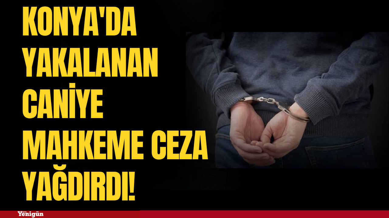 Konya'da yakalanan caniye mahkeme ceza yağdırdı